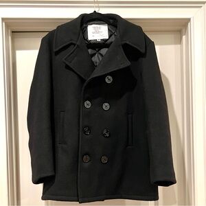 Classic Black Peacoat